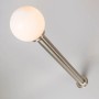 QAZQA Moderne Außenleuchte Pfahl Edelstahl 100 cm Sfera_3