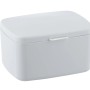 Wenko Badbox Barcelona, weiße Kunststoffbox mit Deckel, 19.5x11x16 cm, zur Aufbewahrung im Bad.