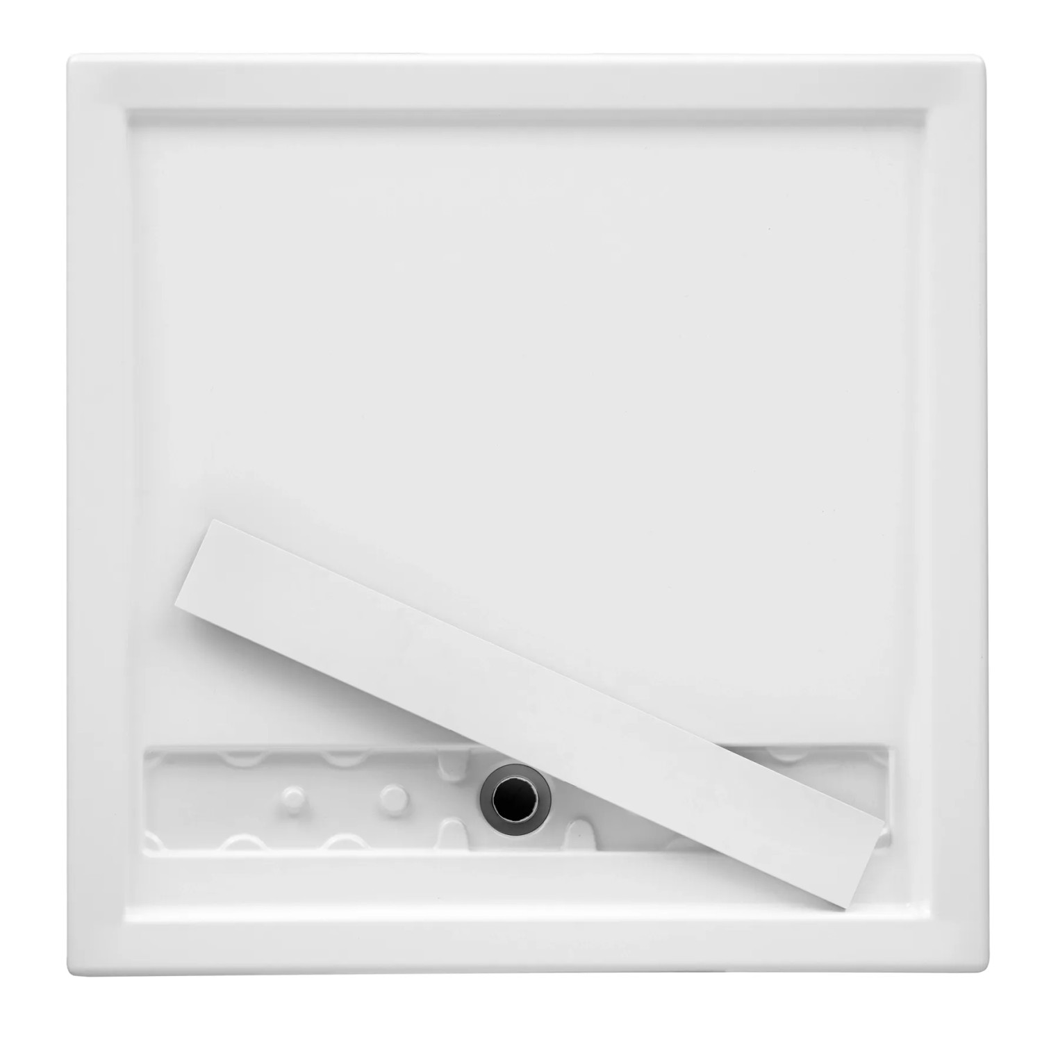 Rechteckige, extraflache Ottofond Duschwanne Fashion-Board, 120x80 cm, Weiß.