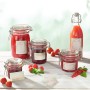 Leifheit Deko-Etiketten Pastell auf Gläsern mit Marmelade und Saft, Vintage-Look für Küchenhelfer.