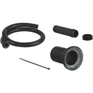 Grohe Nachrüstset für Dusch-WC Sensia Arena/IGS: Leerrohr, Verbindungsrohr, Ablaufmanschette, Kabelbinder.