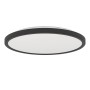Schwarze LED-Deckenleuchte Rovito, Ø 30cm, von Eglo. Moderne Deckenlampe für Innenräume.