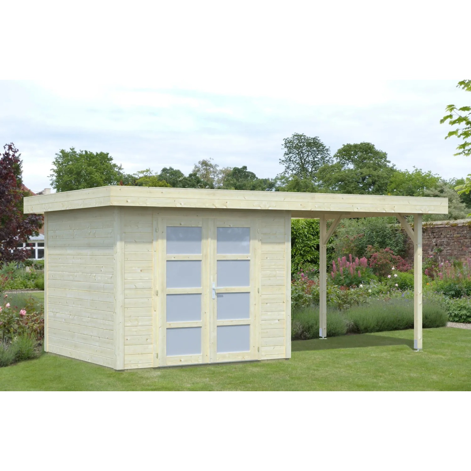 Palmako Holz-Gartenhaus Lara 487 cm x 250 cm