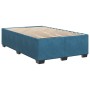 Boxspringbett vidaXL, dunkelblaues Samt, 120x190 cm, ohne Matratze. Bett mit Lattenrost.