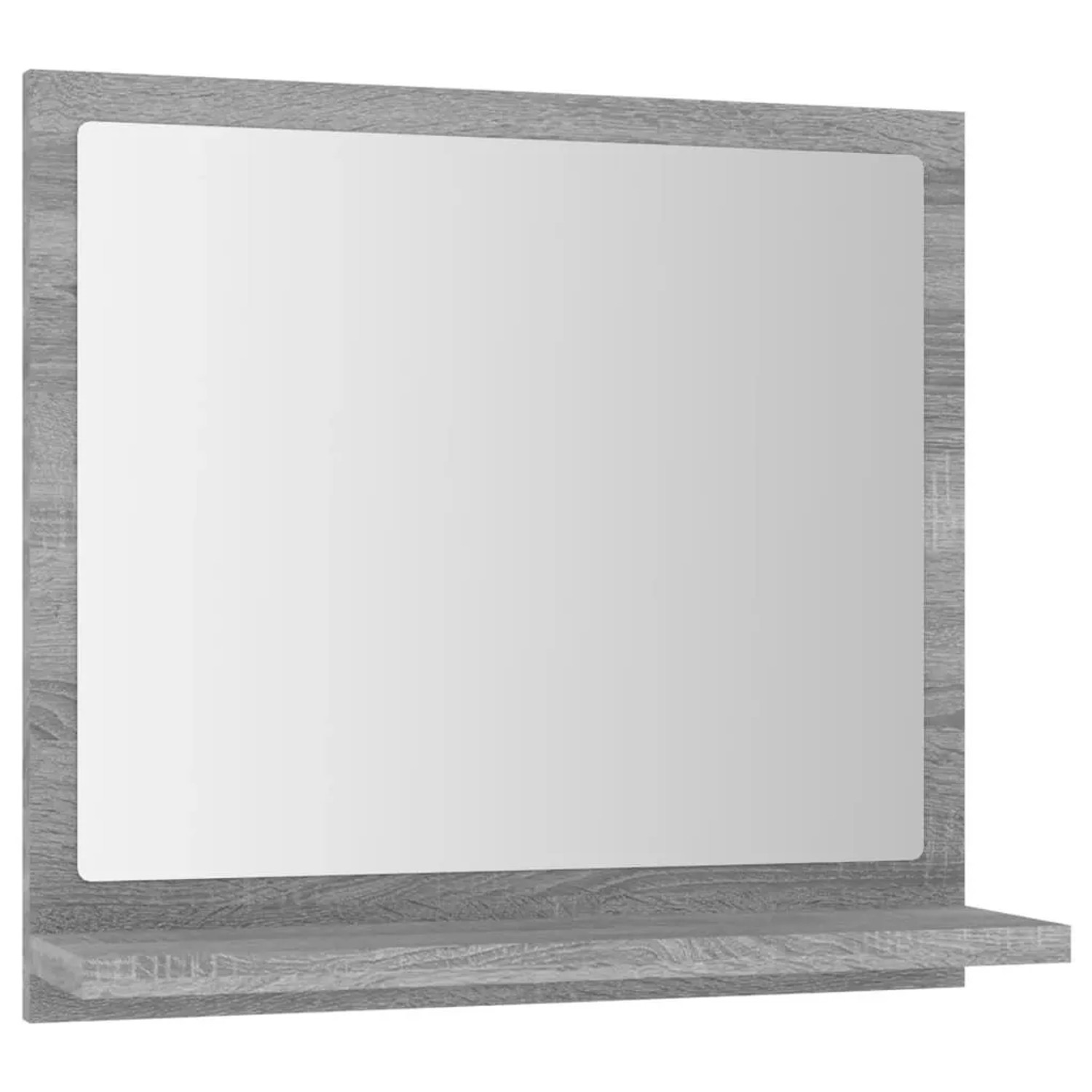 vidaXL Badspiegel Grau Sonoma 40x10,5x37 cm Holzwerkstoff 815634