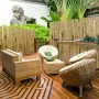 Karat Bambus Sichtschutzzaun (180x200cm) als natürlicher Sichtschutz für Balkon und Garten.