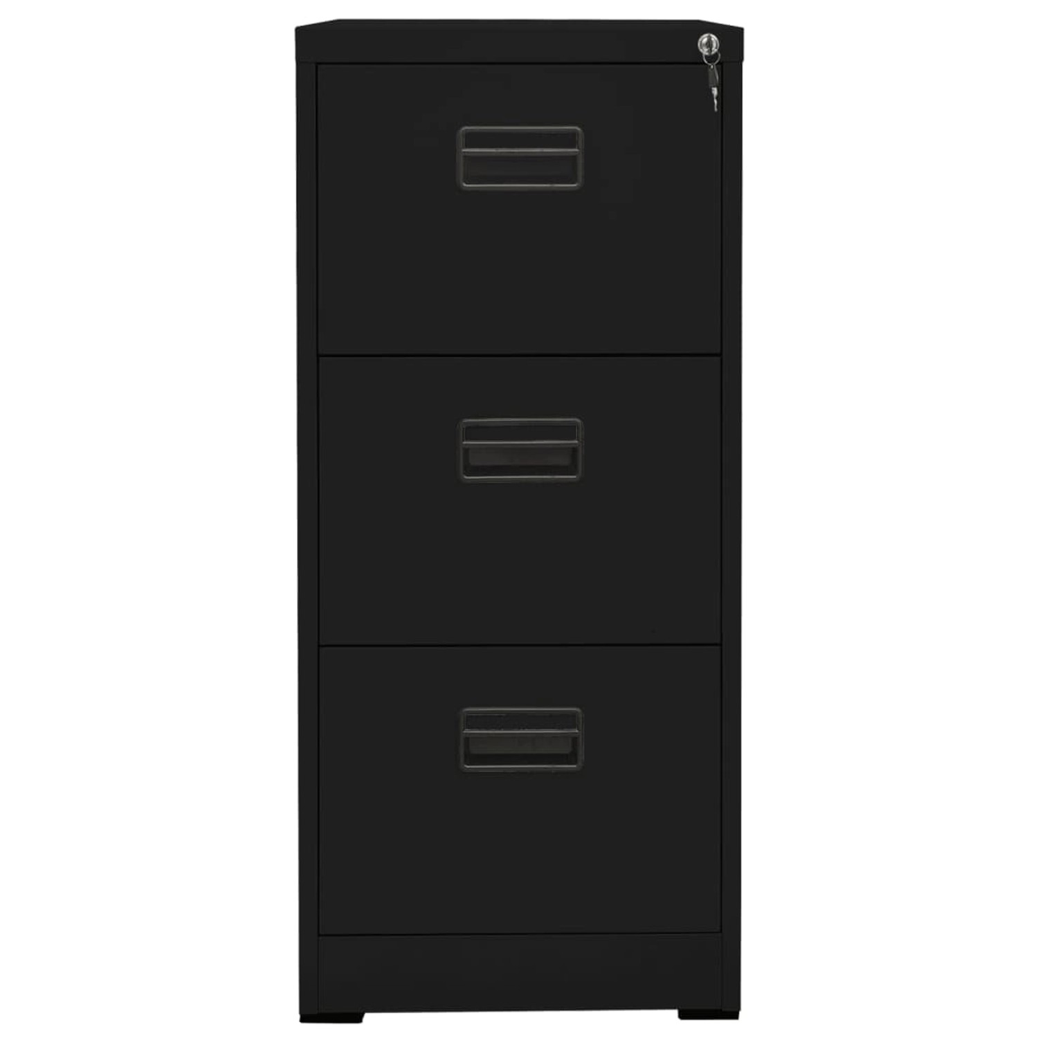 Vidaxl Aktenschrank Schwarz 46x62x102,5 Cm Stahl günstig online kaufen