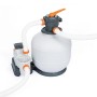 Bestway Flowclear Sandfilteranlage mit Pumpe und Schläuchen für Pools.