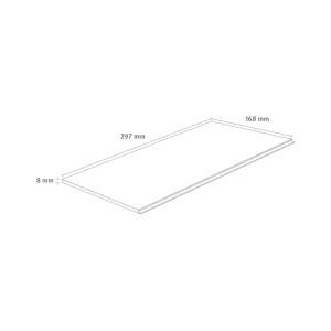 Musterstück Egger Laminat NatureSense Herringbone EL2132 Baronia Eiche Hell, Maße 297x168x8 mm.
