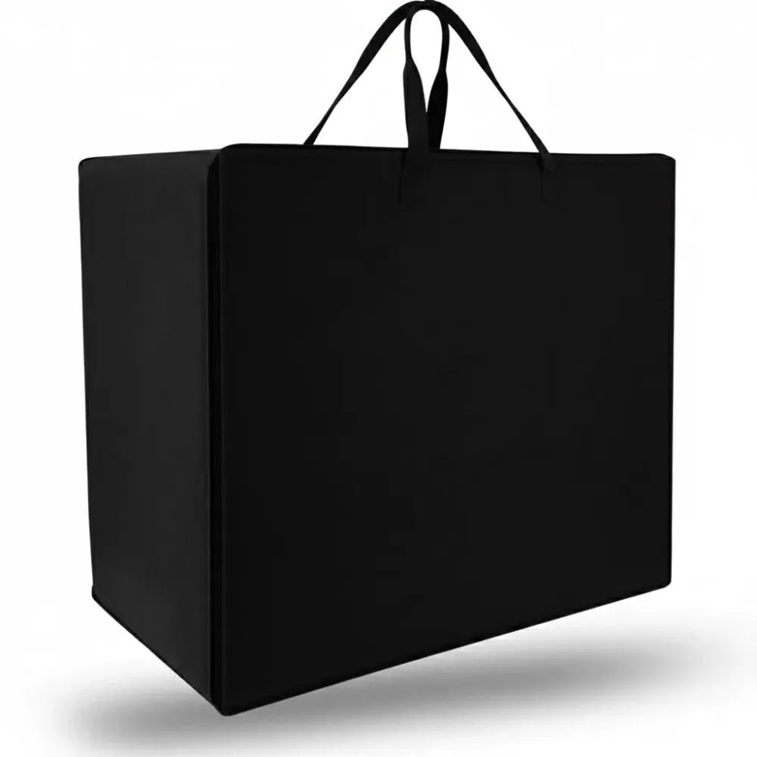 Beautissu Aufbewahrungstasche für Decken Kissen VS95 67x80x42 cm Schwarz