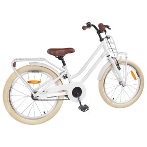 vidaXL Kinderfahrrad 18 Zoll für 5-7 Jahre Alt Weiß 42009178