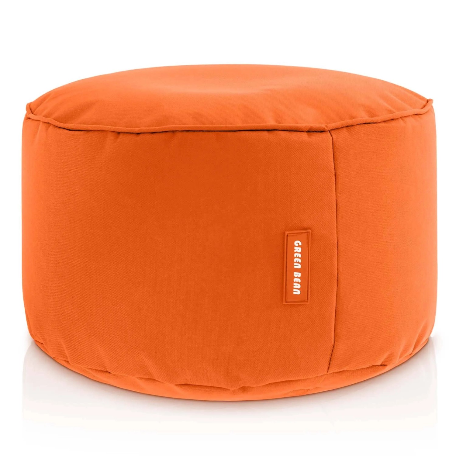 Green Bean Sitzpouf Stay 45 x 25 cm PVC Wetterfest Waschbarer Bezug mit EPS-Perlen-Füllung Orange