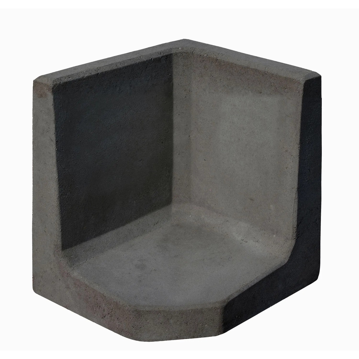 Diephaus L-Steinecke Unbewehrt Anthrazit 50 cm x 50 cm x 50 cm x 7 cm
