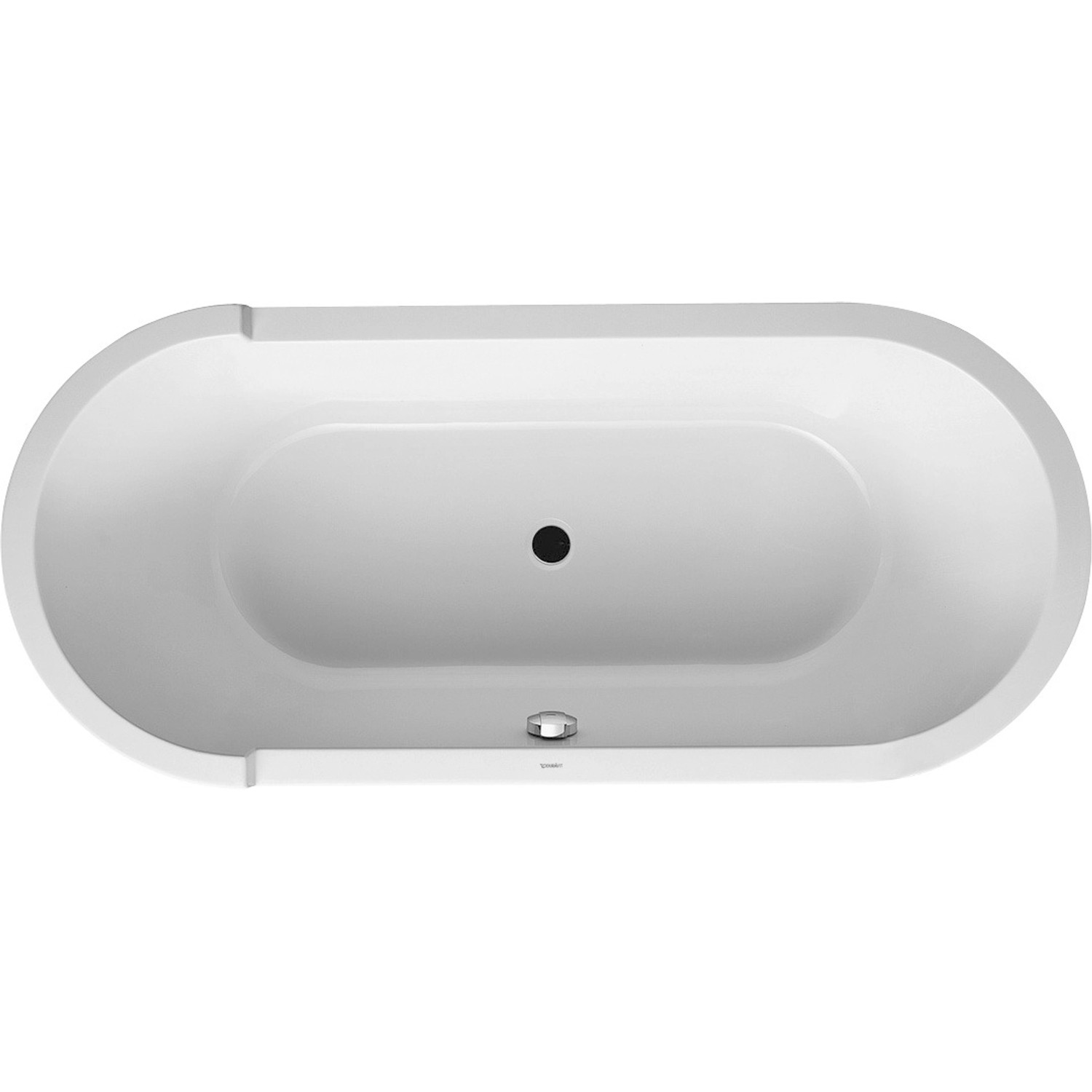 Duravit Badewanne Starck 180 cm x 80 cm freistehend mit Acrylverleidung Weiß