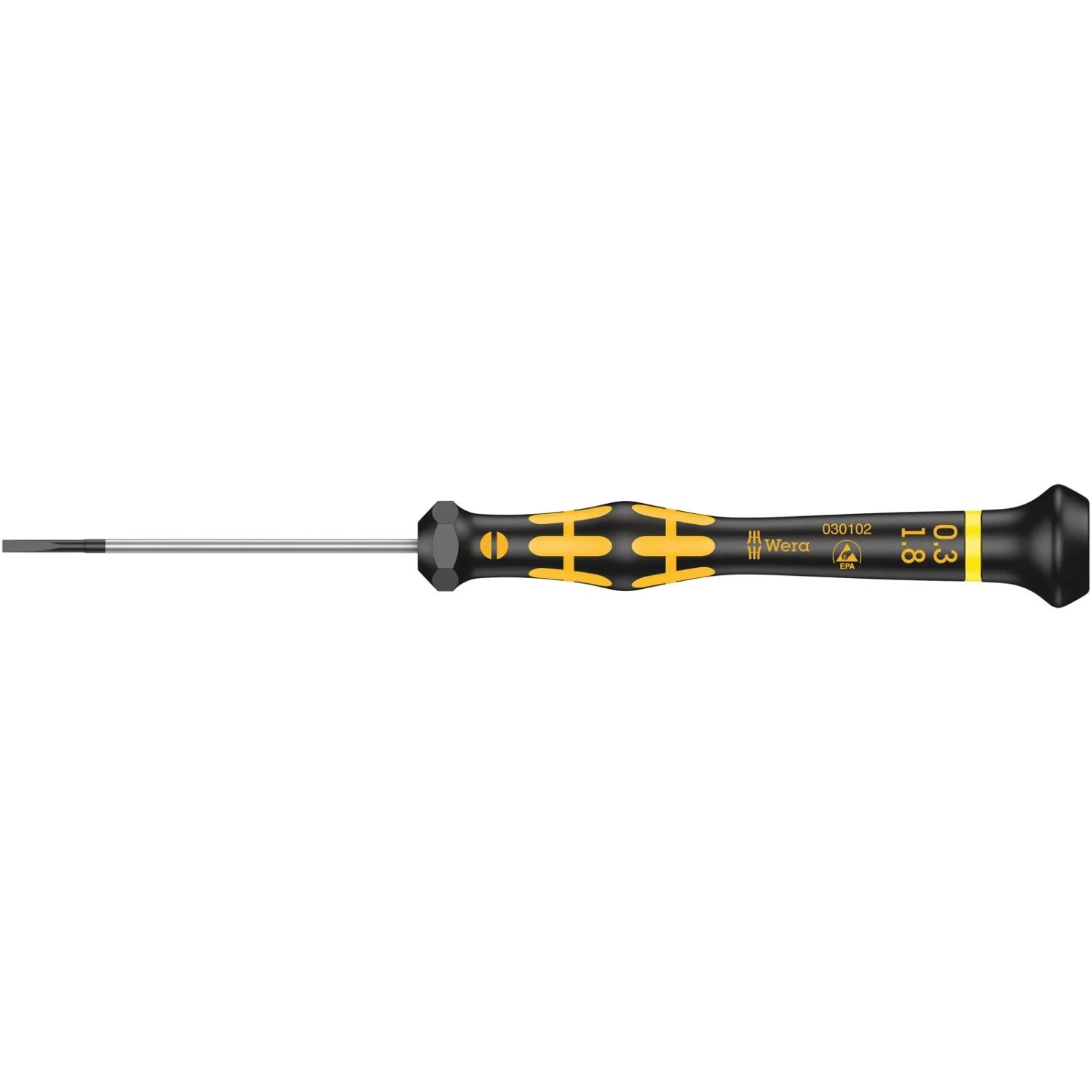 Wera 1578 A ESD Kraftform Micro Schlitz Schraubendreher 05030102001