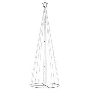 vidaXL LED-Weihnachtsbaum Kegelform Blau 310 LEDs 100x300 cm 343492