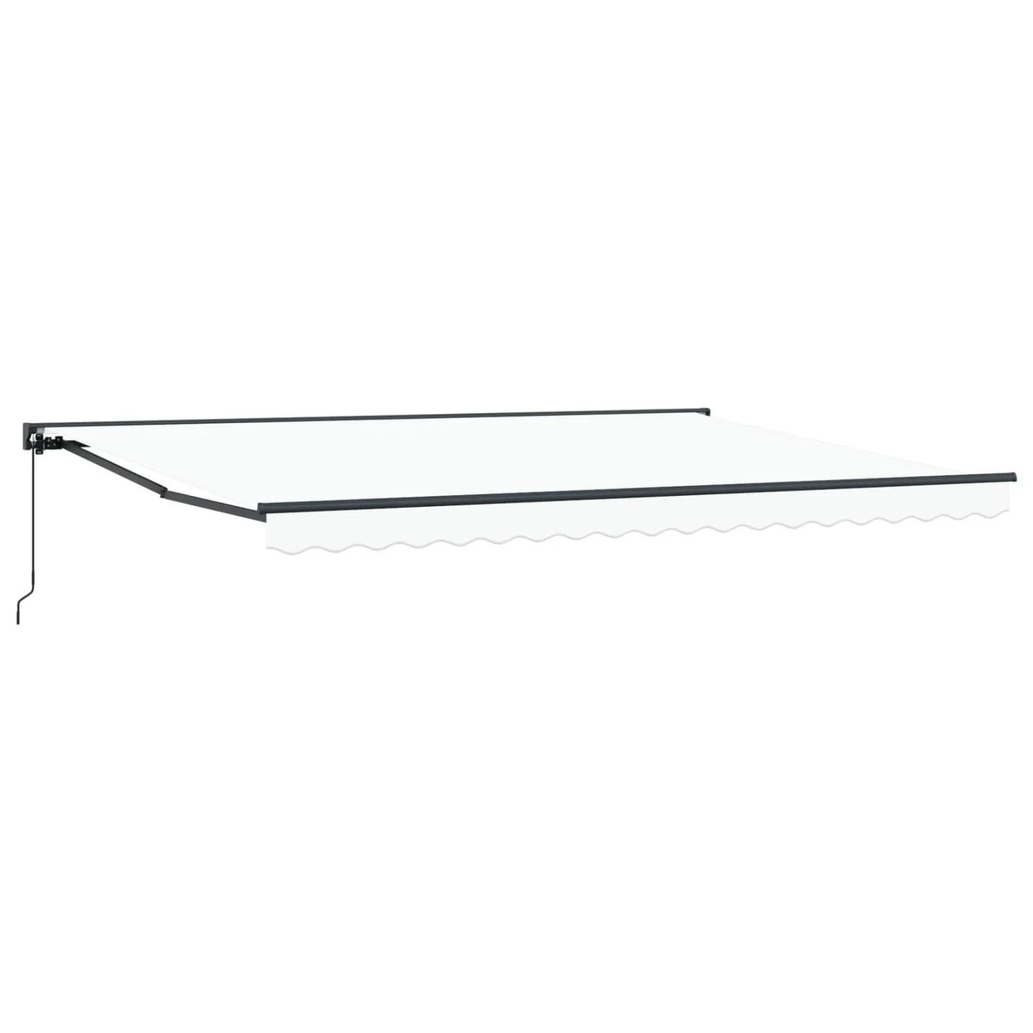 vidaXL Manuell Einziehbare Markise Weiß 4 x 3,5 m 3420453