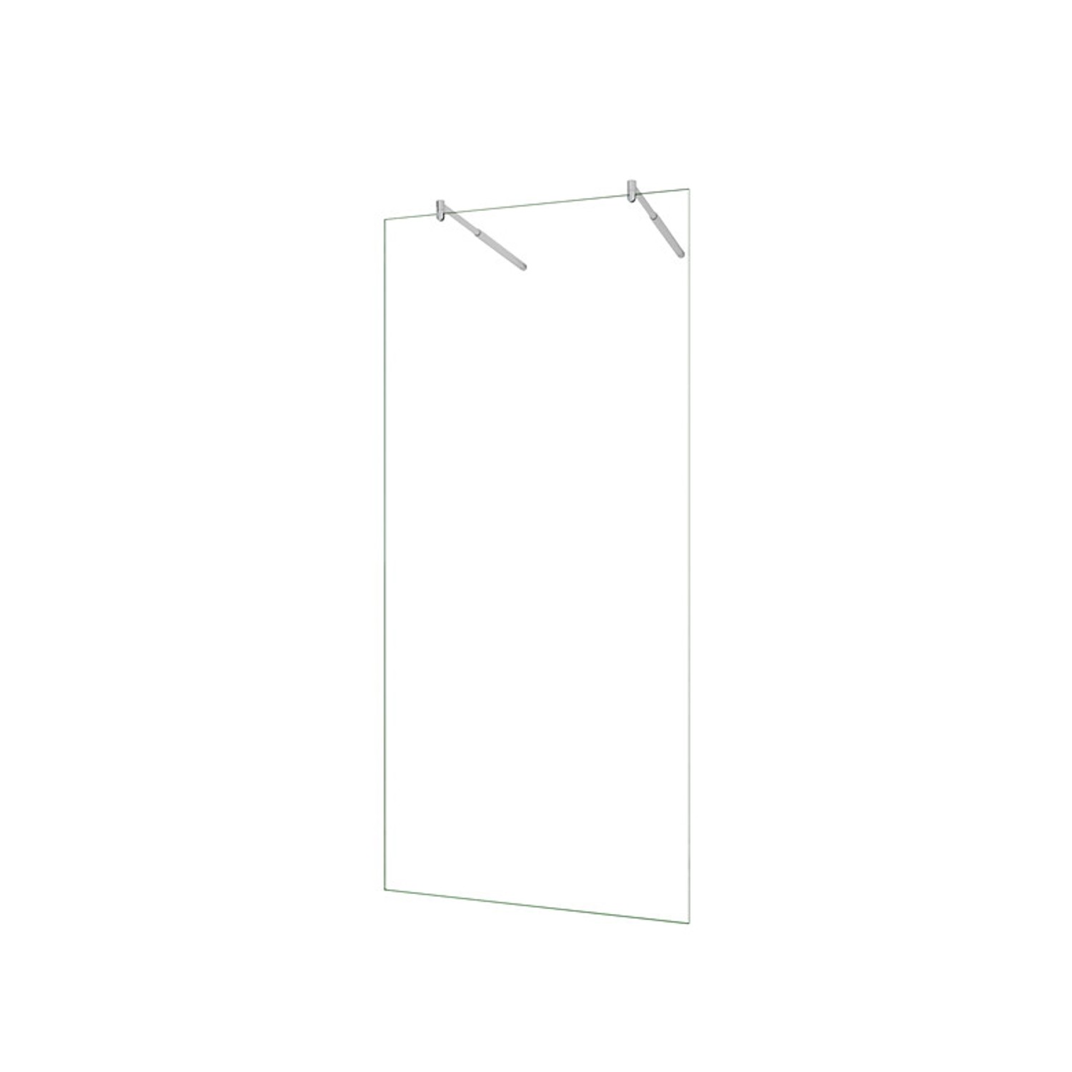 Duschparadies Walk in Glas 97.7 x 200cm Duschabtrennung 8mm Nano Glas Dusch günstig online kaufen