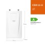 Clage CDX11-U Kompaktdurchlauferhitzer 11kW, Untertischgerät, elektronisch gesteuert.