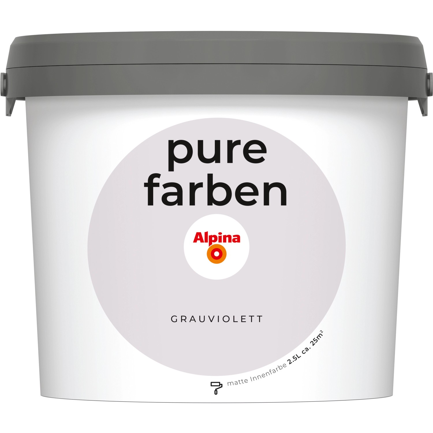Alpina Wandfarbe Pure Farben Grauviolett 2,5 l