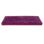 Rechteckige KARAT Shaggy Stufenmatte Barcelona in Berry (23,5x65cm) für Treppen.