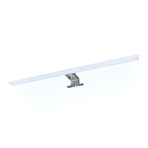 Moderne LED Badleuchte in Chrom, 60cm, zur Montage am Spiegel, Schrank oder Wand.