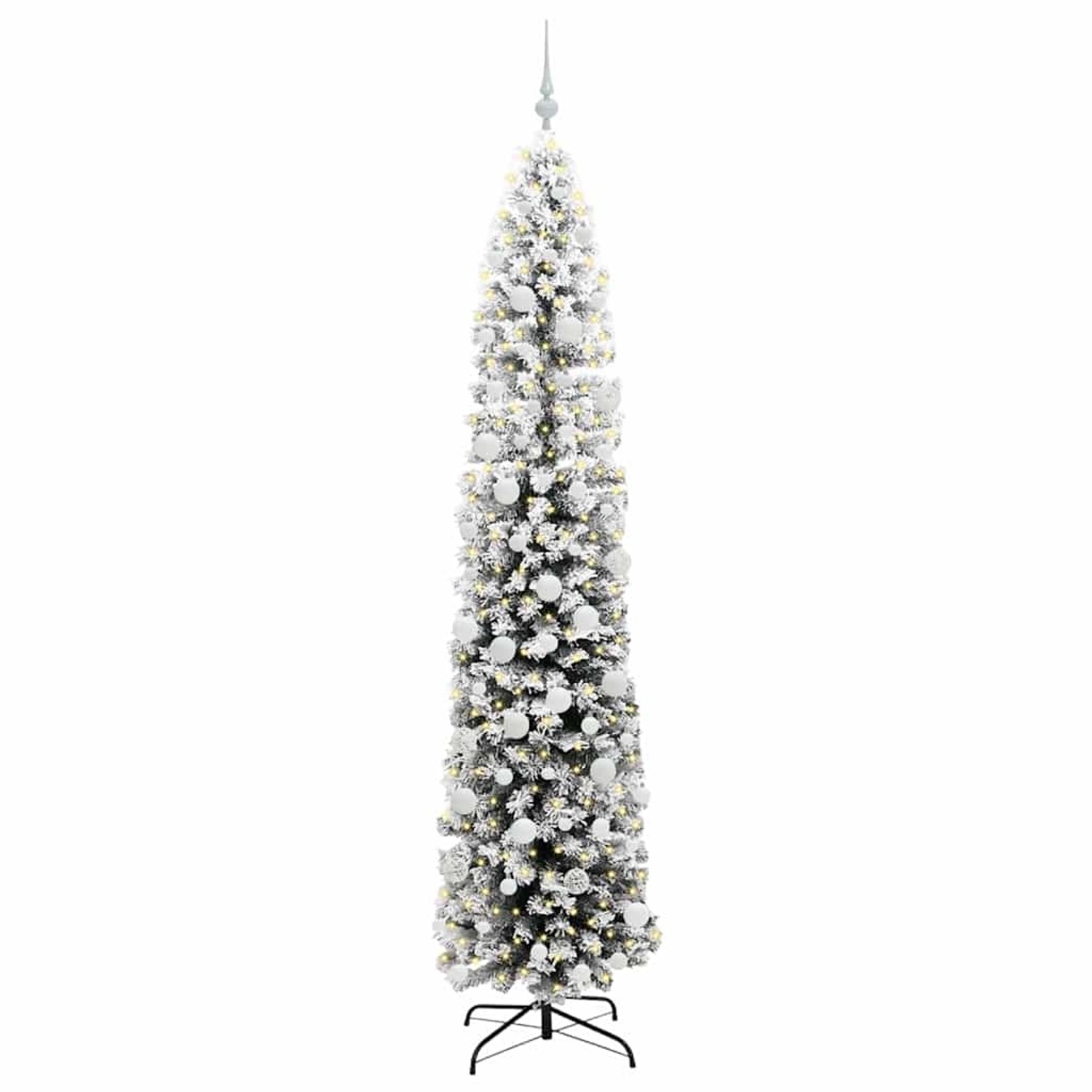 vidaXL Künstlicher Weihnachtsbaum mit 300 LEDs mit Ständer Grün 210 cm 3395034