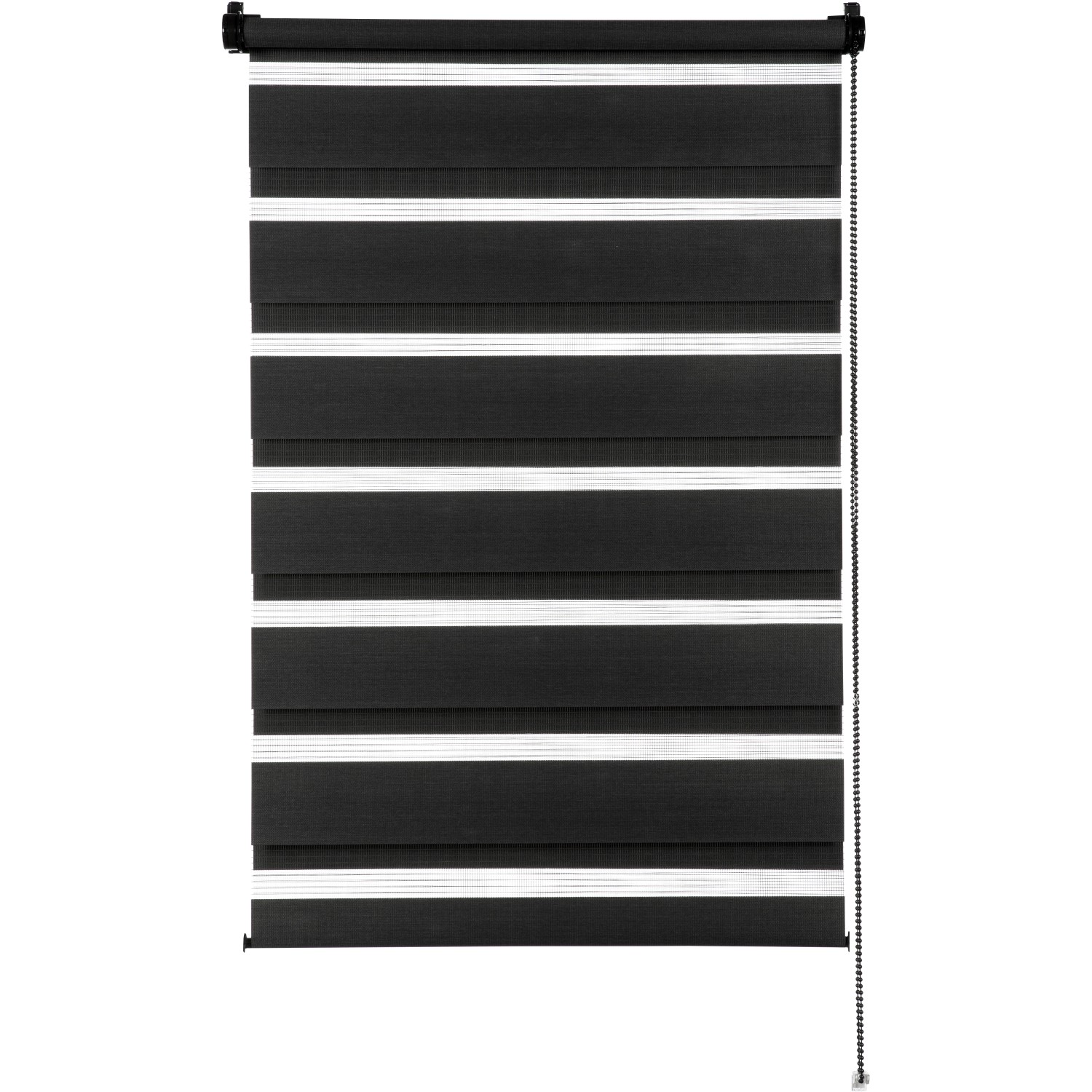 Gardinia Easyfix Doppelrollo Schwarz 100 cm x 150 cm günstig online kaufen