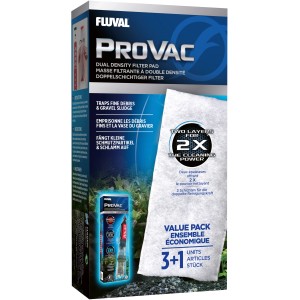 Fluval ProVac Ersatzfilter, 4er-Pack für Aquarien-Kieselreiniger.
