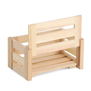 Zeller Aufbewahrungskiste aus Kiefernholz, 30x20x15 cm, natur, für Ordnung im Haus.