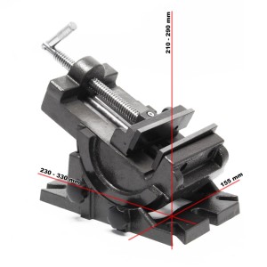 Wiltec Präzisions-Maschinenschraubstock 100Mm 90° Schraubstock Werkbank Zwinge