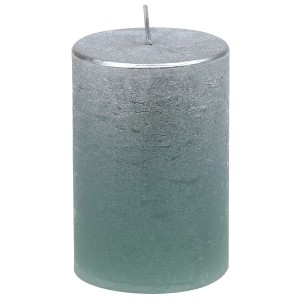 Steinhart Stumpenkerze Foggy, 10x6,8 cm, Salbei. Dekorative Kerze für stimmungsvolle Beleuchtung.