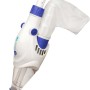 Kabelloser Gre Poolreiniger Electric Vac in Weiß mit Griff und Filtersack für Pools bis 60 m².