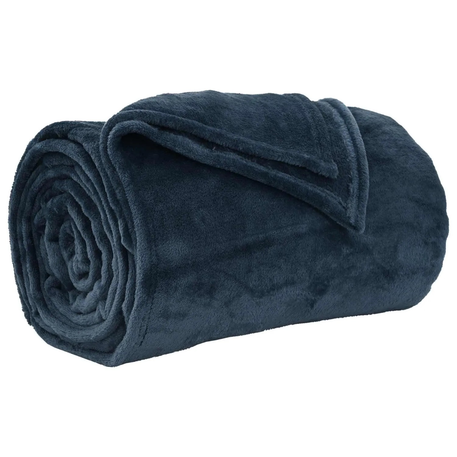vidaXL Überwurfdecke Marineblau 150 x 200 cm Fleece 42016774