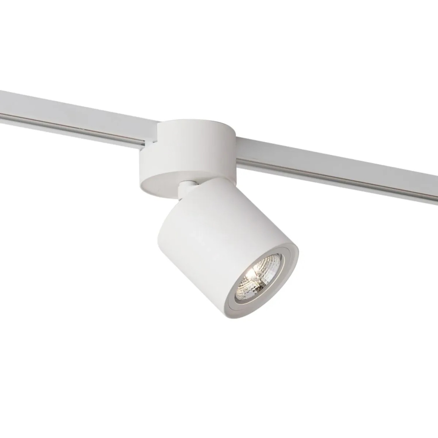 QAZQA Moderner Weißer Strahler für 1-Phasen-Schienensystem GU10 70mm Iconic Roto