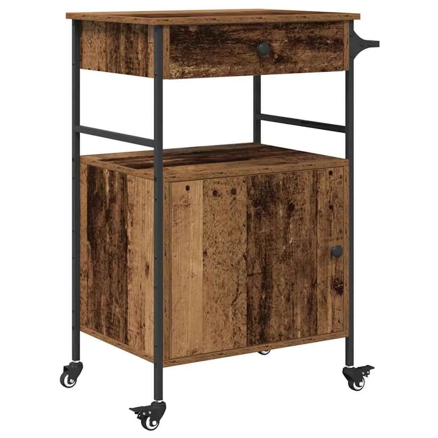 vidaXL Küchentrolley Altholz 56 x 43 x 89,5 cm Holzwerkstoff 871666