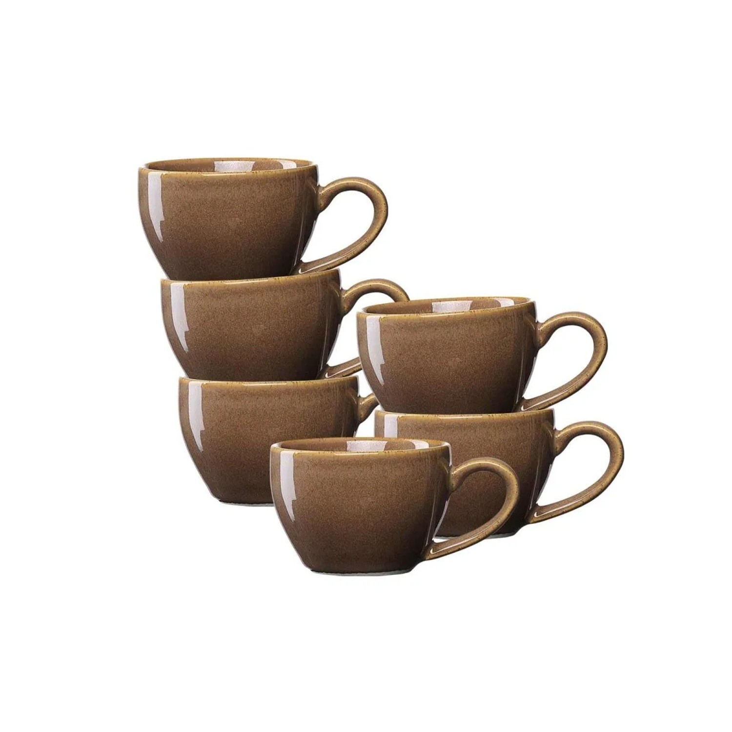 Ritzenhoff & Breker Sahara Espressotasse 100 ml 6er Set Dunkelbraun
