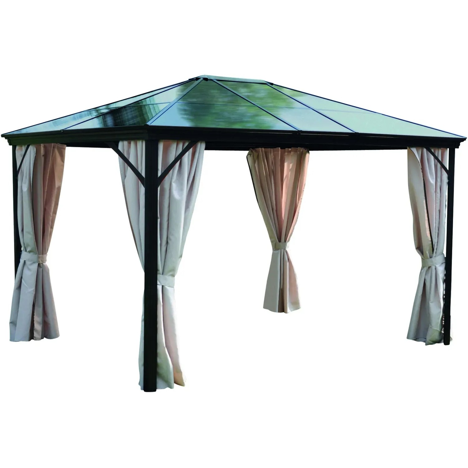 Leco Profi Pavillon Grau / Beige HxBxT: 270 cm x 365 cm x 300 cm