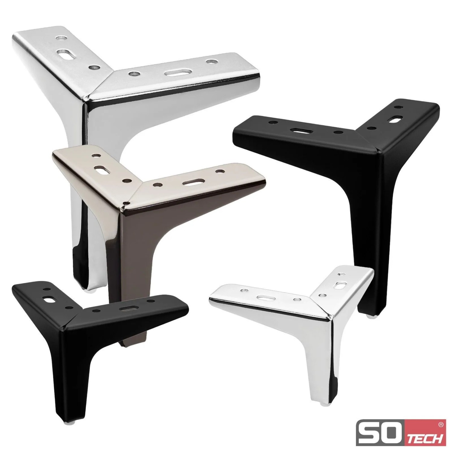 SOTECH Möbelfuß VICTOR Höhe 150 mm Chrom Poliert_2