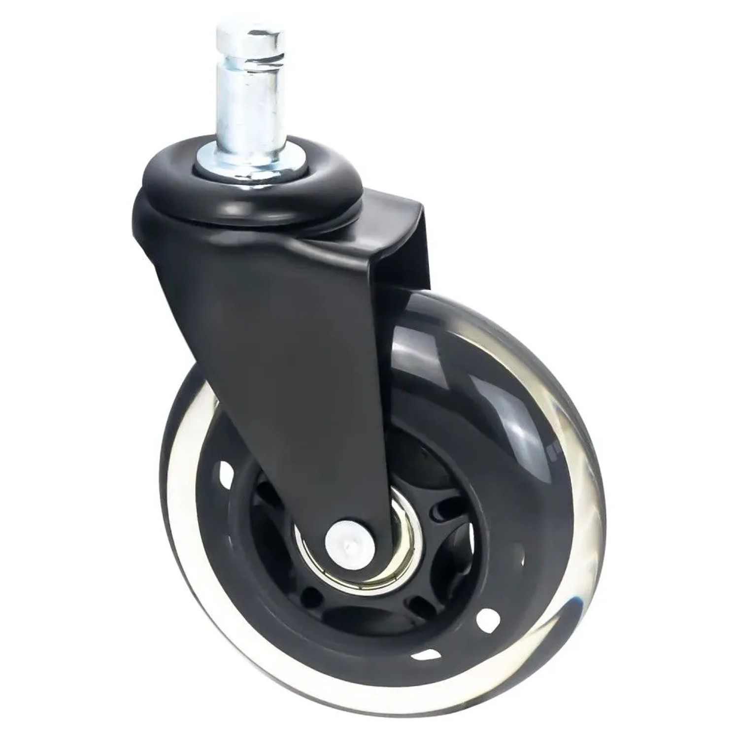 HMF 6810 Bürostuhl Rollen 5er Set 11 mm Schwarz_7