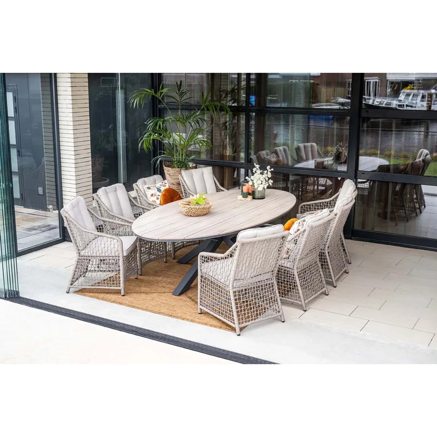 Garden Impressions ovaler Gartentisch Edison 140 x 72 cm kaufen bei OBI