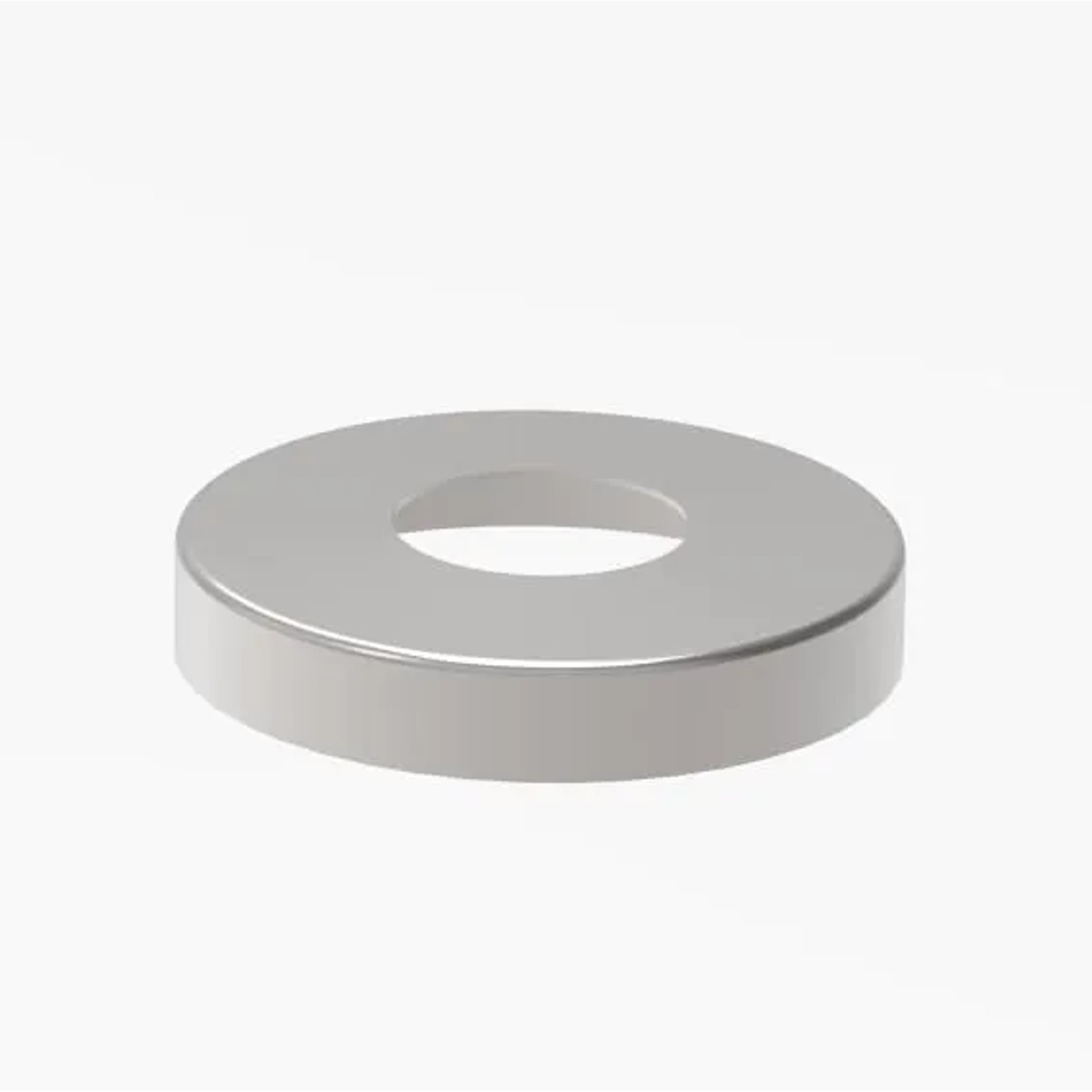 FeNau Abdeckrosette Edelstahl AISI 304 D 94,4 mm Für Rohr D 42,4 mm Höhe 16 mm Glanz