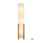 Näve Stehleuchte Matilda Natur, Design-Lampe mit Leinen-Schirm und Holzfuß.
