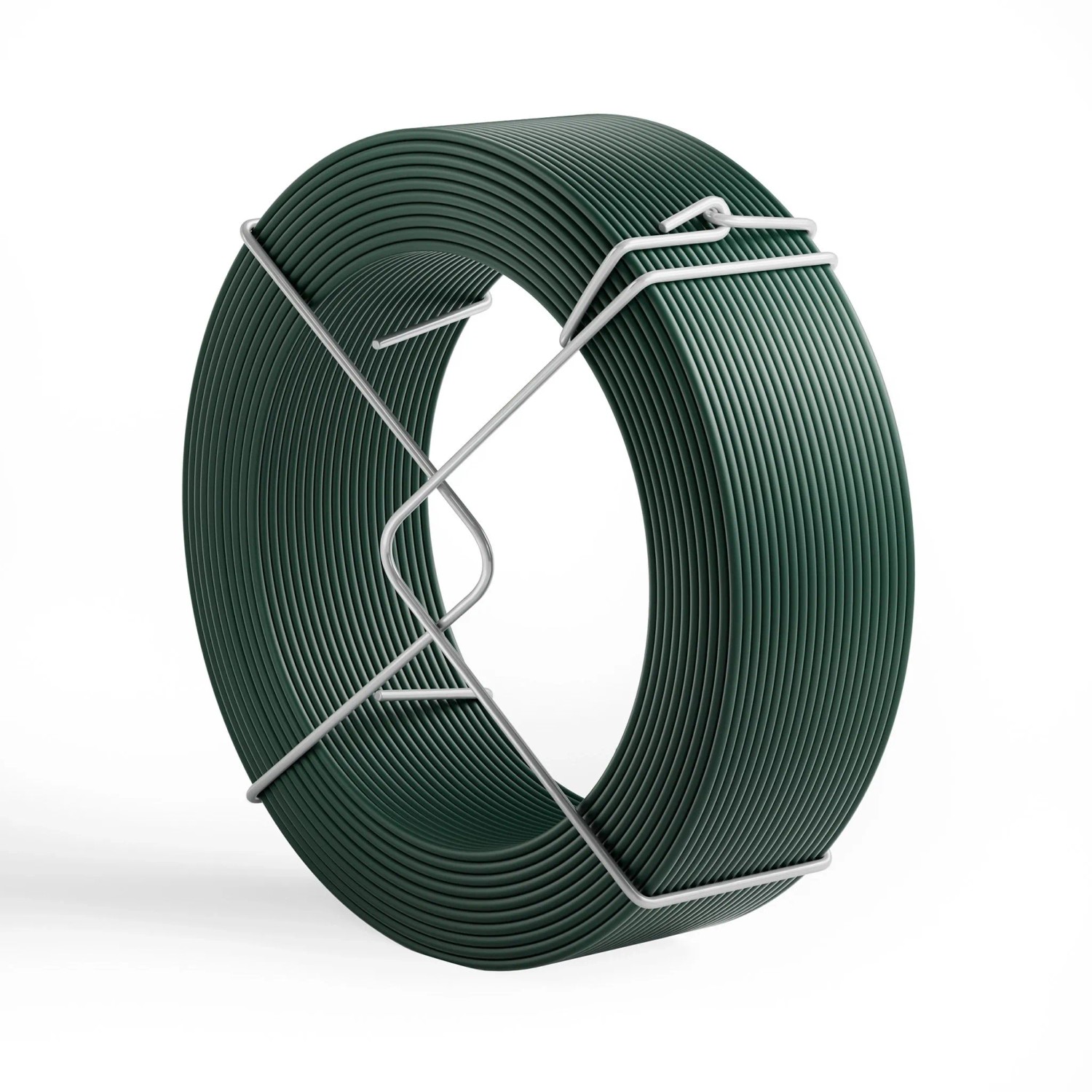 Wiltec Gartendraht Grün Ø2Mm Bindedraht 50M Stahl Verzinkt Pvc Pflanzendraht