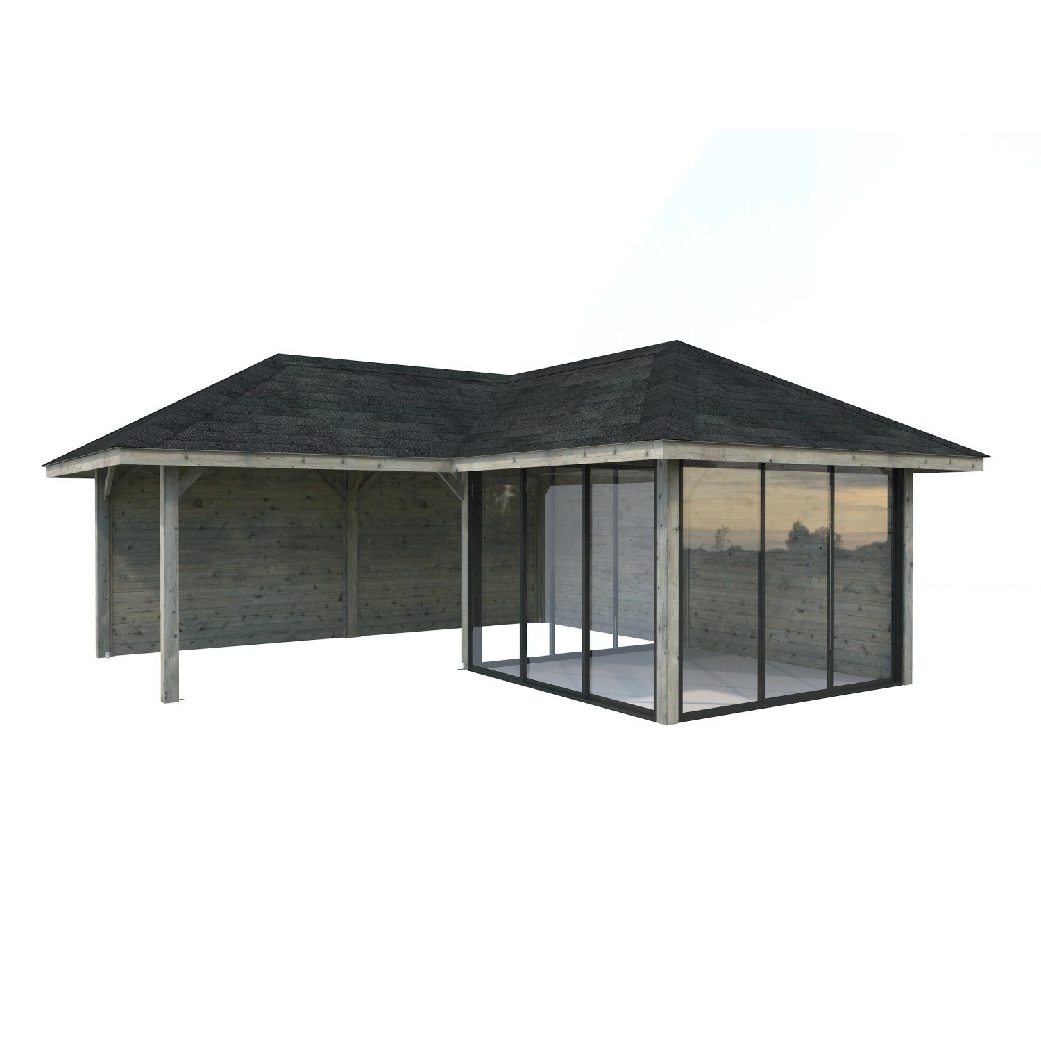 Palmako Pavillon Bianca Set212 Slide Grau Tauchgrundiert 588 cm x 588 cm FS günstig online kaufen