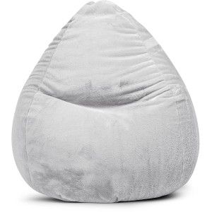 Grauer Sitting Point Sitzsack BeanBag Softy mit 300 l Volumen.