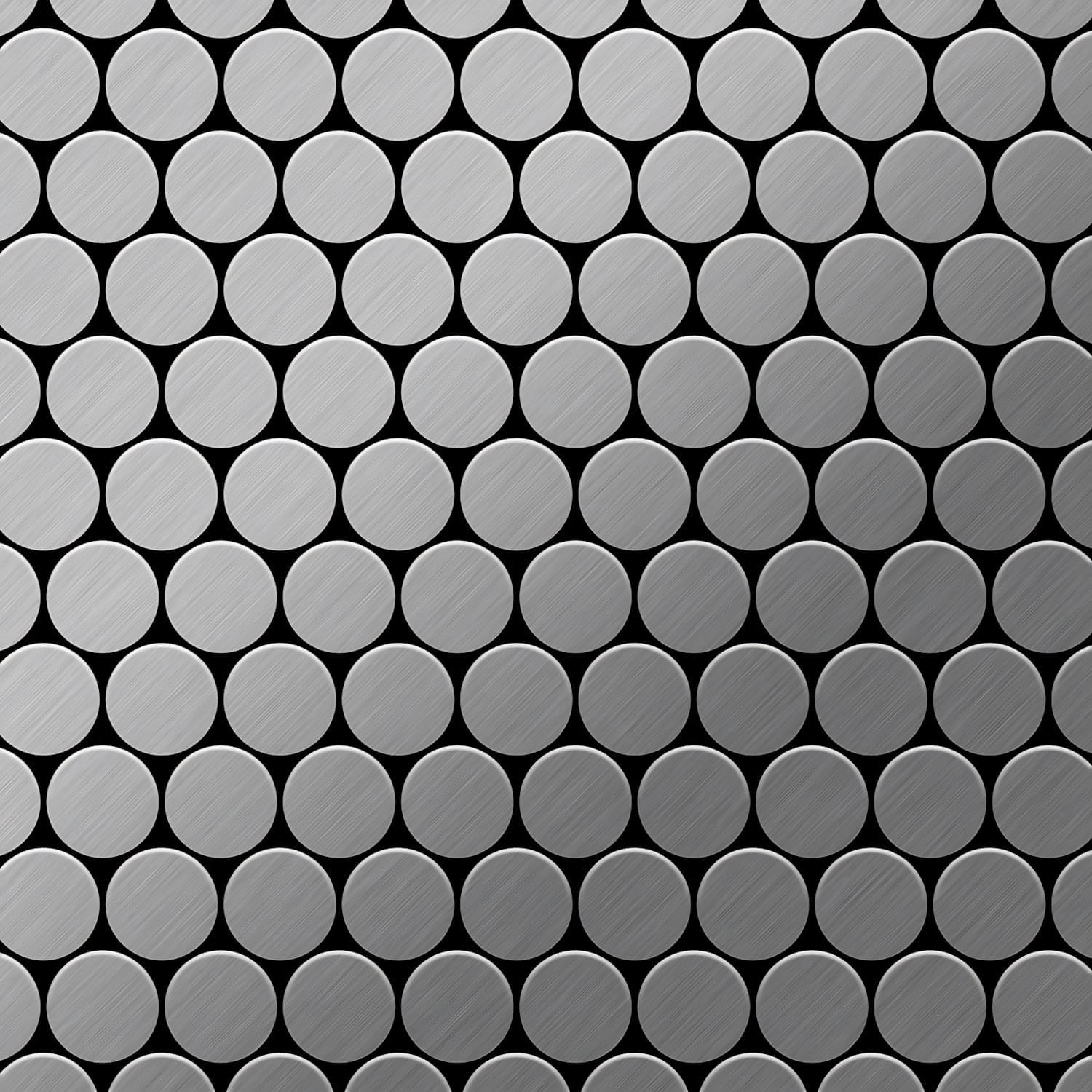 ALLOY Mosaik Fliese Massiv Metall Edelstahl Gebürstet Grau 1,6mm Stark Doll günstig online kaufen