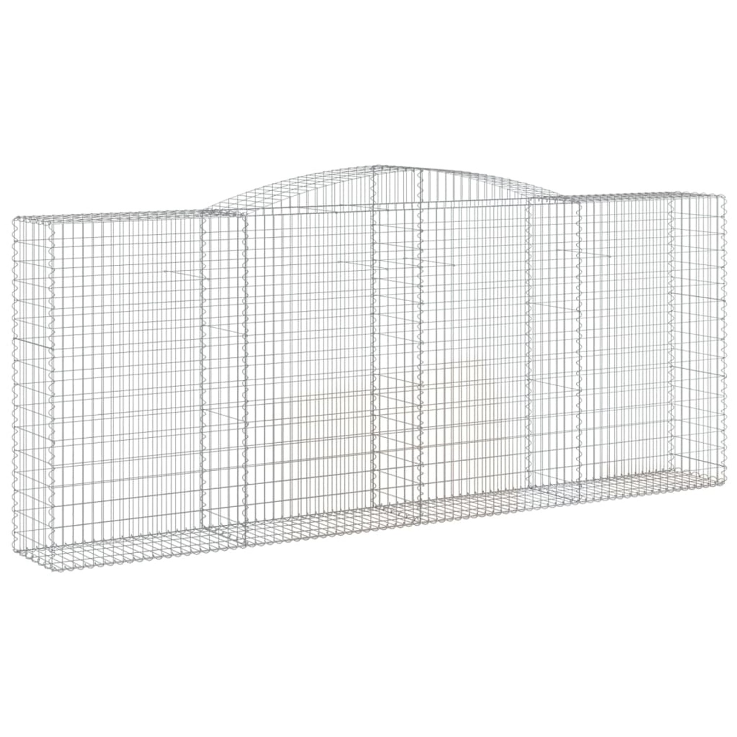 Vidaxl Gabionen Mit Hochbogen 10 Stk 400x50x160/180cm Verzinktes Eisen günstig online kaufen