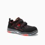 Elten Sicherheitssandale Anthony Red Easy ESD S1, Größe 44, aus Mikrofaser mit Stahlkappe.