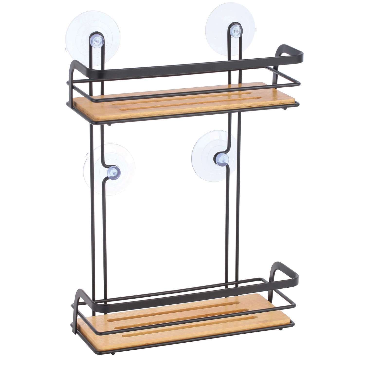 MSV Regal Hiko 25,5 cm x 12 cm x 37 cm Schwarz-Braun günstig online kaufen